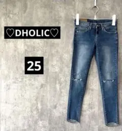 DHOLIC ダメージスキニーデニム 25のサムネイル