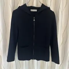 エムプルミエ　クチュール　フードカーディガン　ブラック　S 長袖