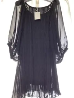 【新品タグ付】INGNI シフォン　シアーオーガンジー ビジューブラウス