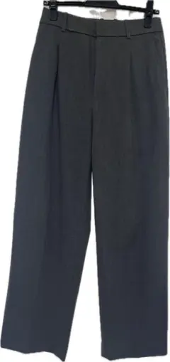 SALE【即発送】UNIQLO タックワイドパンツ グレー M