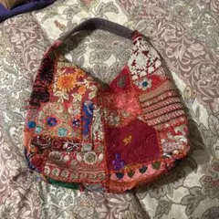 エスニック 刺繍 パッチワーク トートバッグのサムネイル