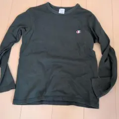 Champion 長袖カットソー 160 ダークグリーン