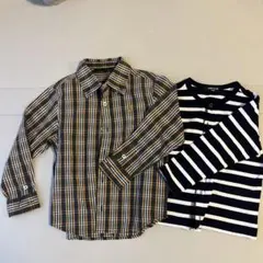 EAST BOY チェック柄シャツ 110 & COMME CA ISM 100