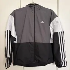 adidas ウィンドブレーカー グレー/ブラック