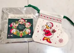 ディズニーストアHoliday Magic 巾着デイジーダック　クリスマス靴下のサムネイル