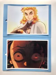 鬼滅の刃　場面写ブロマイドくじ　その壱　無限城編　第一章　煉獄杏寿郎　竈門炭治郎