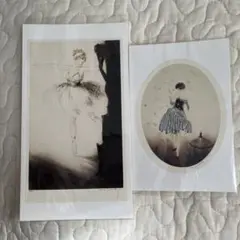 ポストカード　バレエ　絵画　バレリーナ