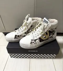 最終価格！NO-NAME ハイカットスニーカー ホワイト/ブラック　35