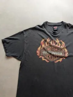 ユ*ケ様 00s Harley-Davidson フレイムTシャツ - メルカリ