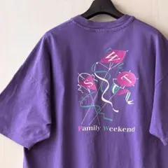 90s USA製古着　ヴィンテージ　Tシャツ　家族交流会　バックプリントのサムネイル