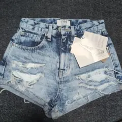 GYDA ダメージデニムショートパンツ