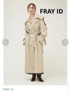 FRAY I.D ベージュ トレンチコート ヨークデザイン