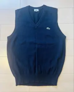 LACOSTE ネイビー Vネックベスト