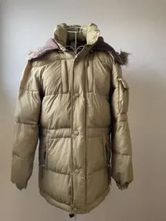 【期間限定値下げ中】 レディース 中綿 ジャケット ベージュ M フード付
