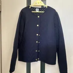PETIT BATEAU ネイビー キルティングジャケット 140cm