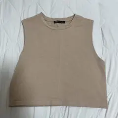 ZARA ノースリーブ ベージュ