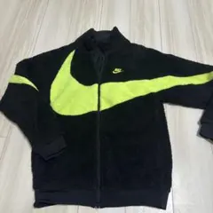Nike フリースジャケット 黒/蛍光イエロー