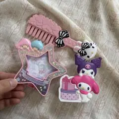 リトルツインスターズ キティちゃんヘアコーム クロミマイメロ鉛筆立て まとめ売り