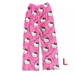 ハローキティ ルームウェアパンツ Lサイズ モコモコタイプのサムネイル