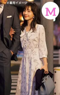 清楚系 アプワイザーリッシェ パール釦ボウタイワンピース　田中みな実さん着用