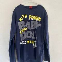 メンズ　BABY DOLL 長袖Tシャツ　ロンT Lサイズ　英字ロゴ
