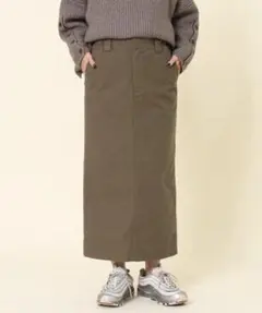 コーエン　モールスキン　タイトスカート　モカ　Mサイズのサムネイル
