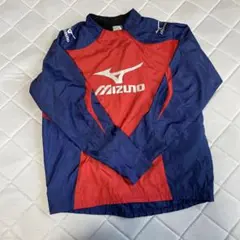 Mizuno 長袖ピステ レッド/ネイビー