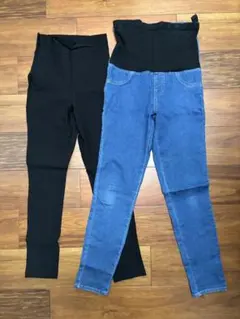 西松屋マタニティ スキニーパンツ　2本セット