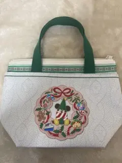 ディズニー　リルリンリン　スーベニアランチケース　トートバッグ　クリスマス