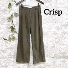 Crisp クリスプ カーキー バックレースアップ ワイド パンツのサムネイル