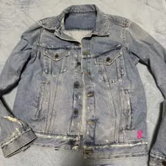 off-white オフホワイト　デニムジャケット　ライトブルー