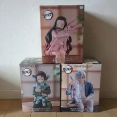 鬼滅の刃フィギュア ぬーどるストッパー 3種セット