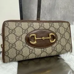 【極美品】GUCCI グッチ ホースビット 長財布 GG 箱付き