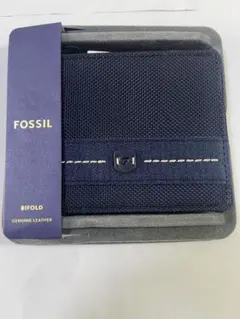 新品 FOSSIL フォッシル 二つ折り財布 ROWAN ネイビー メンズのサムネイル