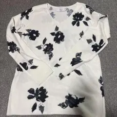 AZUL 花柄ニットセーター Mサイズ