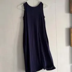 UNIQLO キッズ ノースリーブワンピース 150 ネイビー