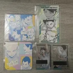 ハイキュー アートコースター シールプリントコレクション 箔押しクリアカード