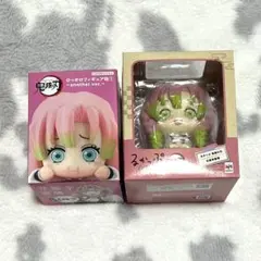 鬼滅の刃 甘露寺蜜璃 るかっぷ フィギュア 2個セット 座布団と屏風付き中古美品 鬼滅の刃 甘露寺蜜璃 るかっぷ フィギュア 2個セット 座布団と屏風付き