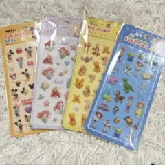 ディズニー　プクプクシール　４枚セット