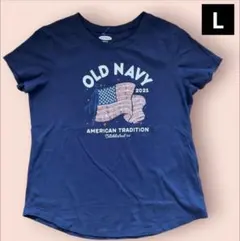 オールドネイビーOLD NAVY 星条旗 Tシャツ ネイビー 大きいサイズのサムネイル