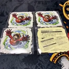 【未開封】ワンピース バウンティラッシュ ステッカー 4セット　非売品限定
