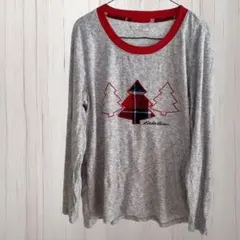 Eddie Bauer 長袖Tシャツ 【Ꮇ】 クリスマス