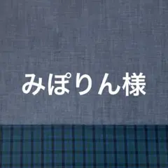 みぽりん様　ダンガリー×ファミリア風チェック緑