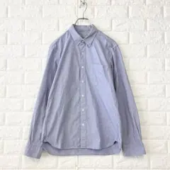 無印良品/M/青/オープンカラーシャツ/長袖/コットン/春秋/カジュアル/メンズのサムネイル