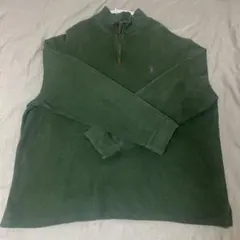 【美品】【希少色】【男性L・女性XL】ポロ ラルフローレン ハーフジップ