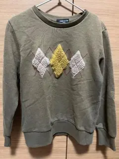 コムサ・イズム オリーブグリーン トレーナー