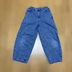 GU ガールズ　バレルレッグジーンズ　130