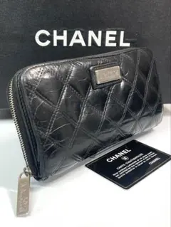 CHANEL ブラック キルティング 長財布 - メルカリ