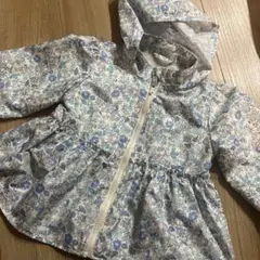 美品！花柄フード付きジャケット100