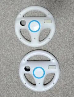 任天堂　Wii WiiU ハンドル　ホワイト　2個セット